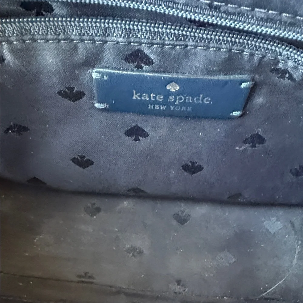 Kate Spade NY Link Camera Bag Blue Multi Saffiano PVC w/Matching Card Holder - Picture 12 of 16